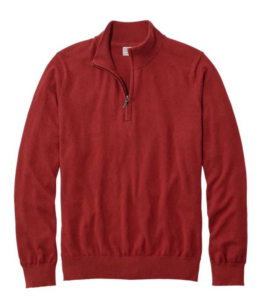 Men's Cotton/Cashmere Sweater, QuarterZip Sweaters at L.L.Bean