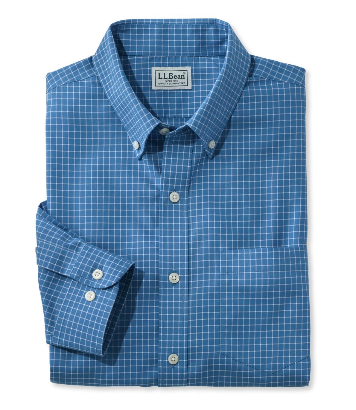 Men's Wrinkle-Free Check Shirt, Traditional Fit