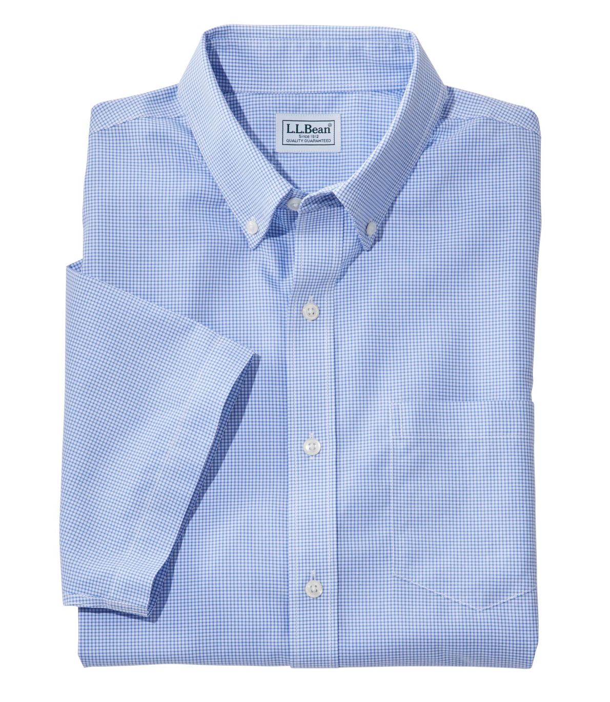 Men's WrinkleFree Check Shirt, Traditional Fit ShortSleeve at L.L. Bean