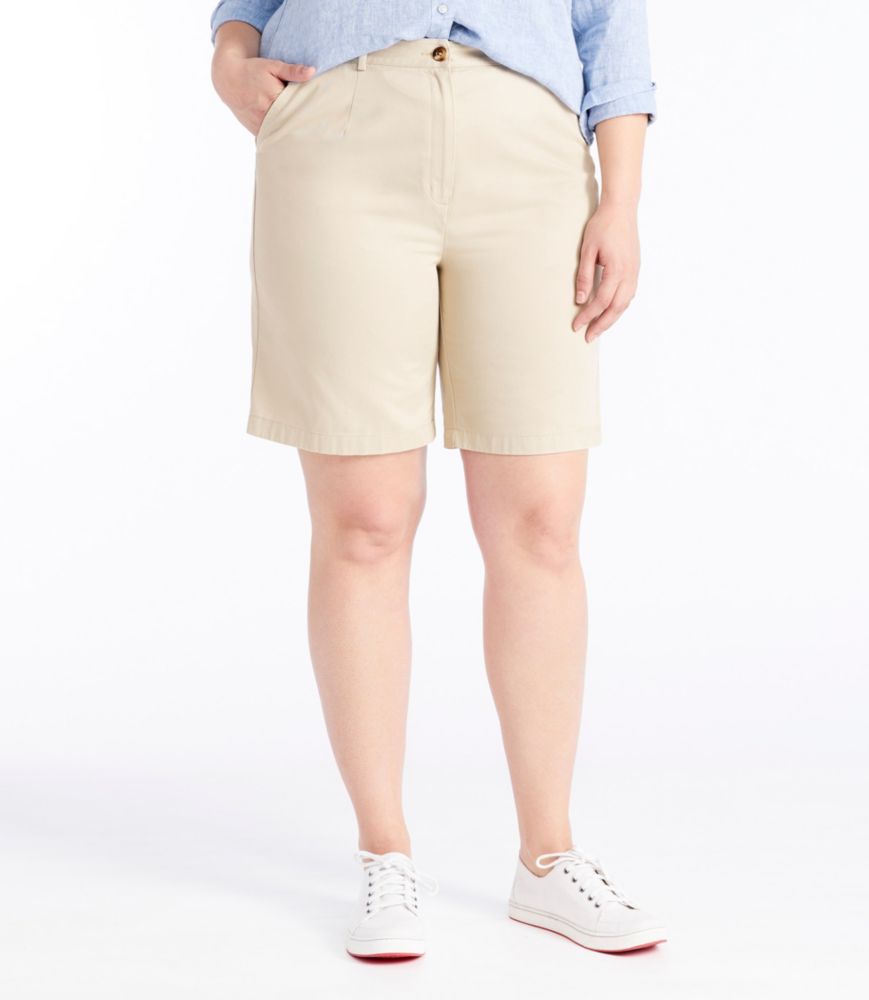 Women's Wrinkle-Free Bayside Shorts, Ultra High-Rise Hidden Comfort Waist 9", Heritage Stone, small image number 2