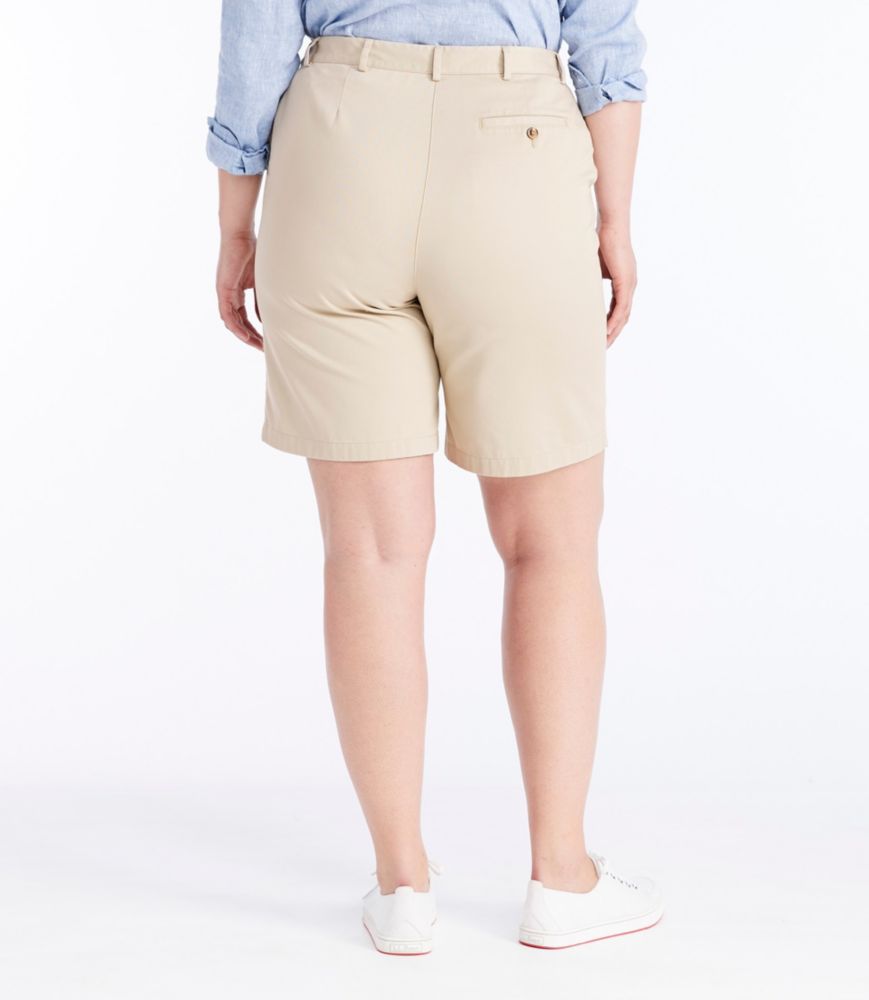 Women's Wrinkle-Free Bayside Shorts, Ultra High-Rise Hidden Comfort Waist 9", Heritage Stone, small image number 3