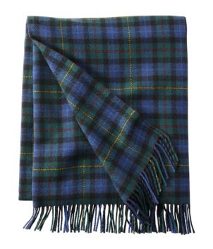 L.L.Bean Washable Wool Throw, Plaid 54" x 60"