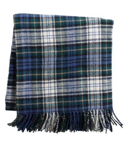 L.L.Bean Washable Wool Throw, Plaid 54 x 60 | Free Shipping at L.L.Bean.