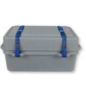 This picture shows the canoe cookery box in grey, also gives the option to choose a beige color.