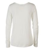 Women's Silk Pointelle, Long-Sleeve Scoopneck