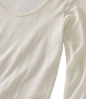 Women's Silk Pointelle, Long-Sleeve Scoopneck