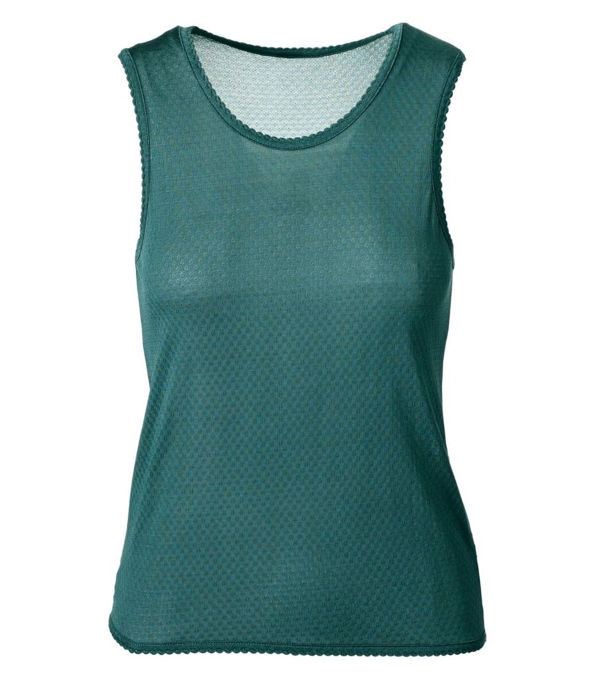 Women's Silk Pointelle, Camisole, Spruce Pine, small image number 1