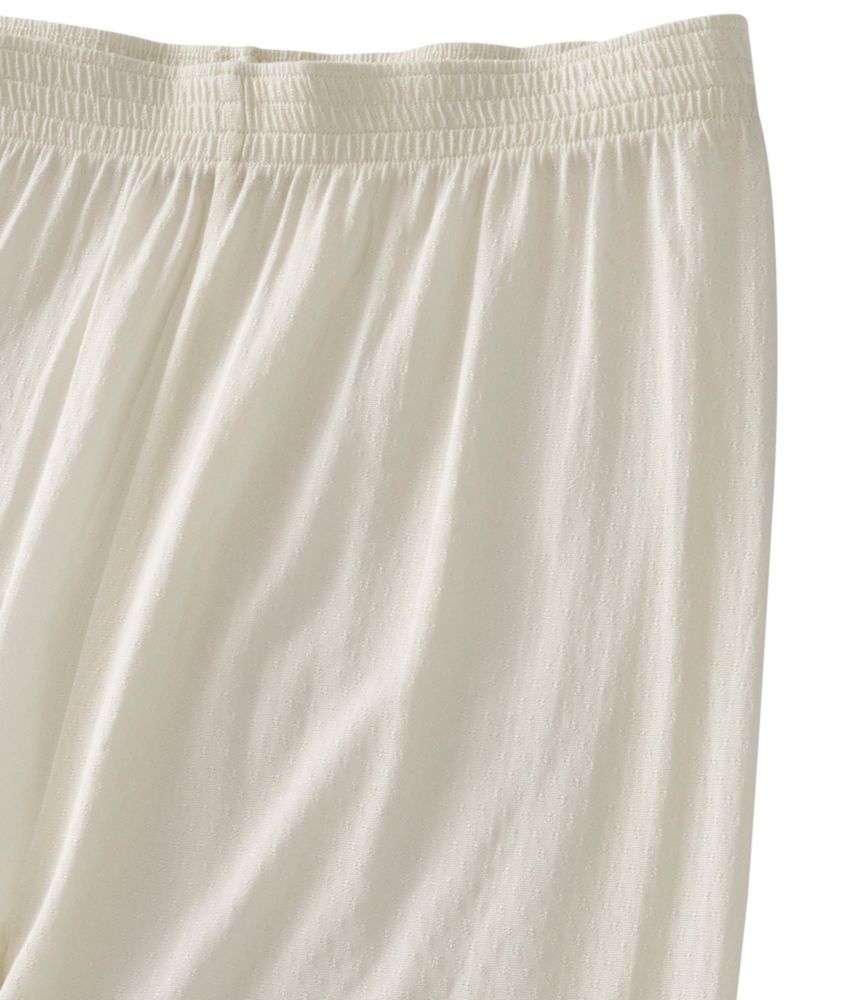 Women's Silk Pointelle, Pants, Cream, small image number 3