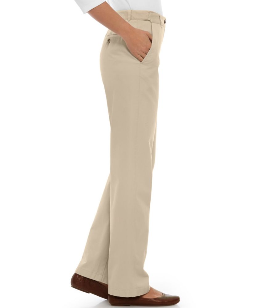 Women's Wrinkle-Free Bayside Pants, High-Rise Hidden Comfort Waist Straight-Leg, Heritage Stone, small image number 4