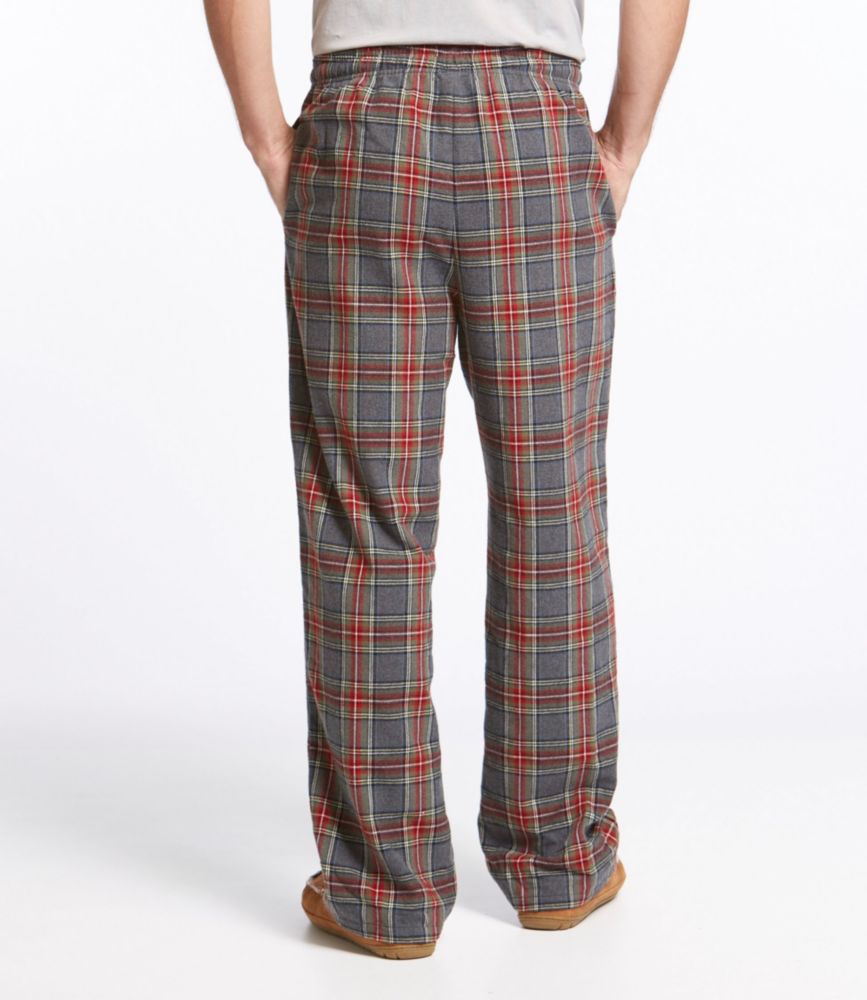 Men's Scotch Plaid Flannel Sleep Pants, Antique Dress Stewart, small image number 3