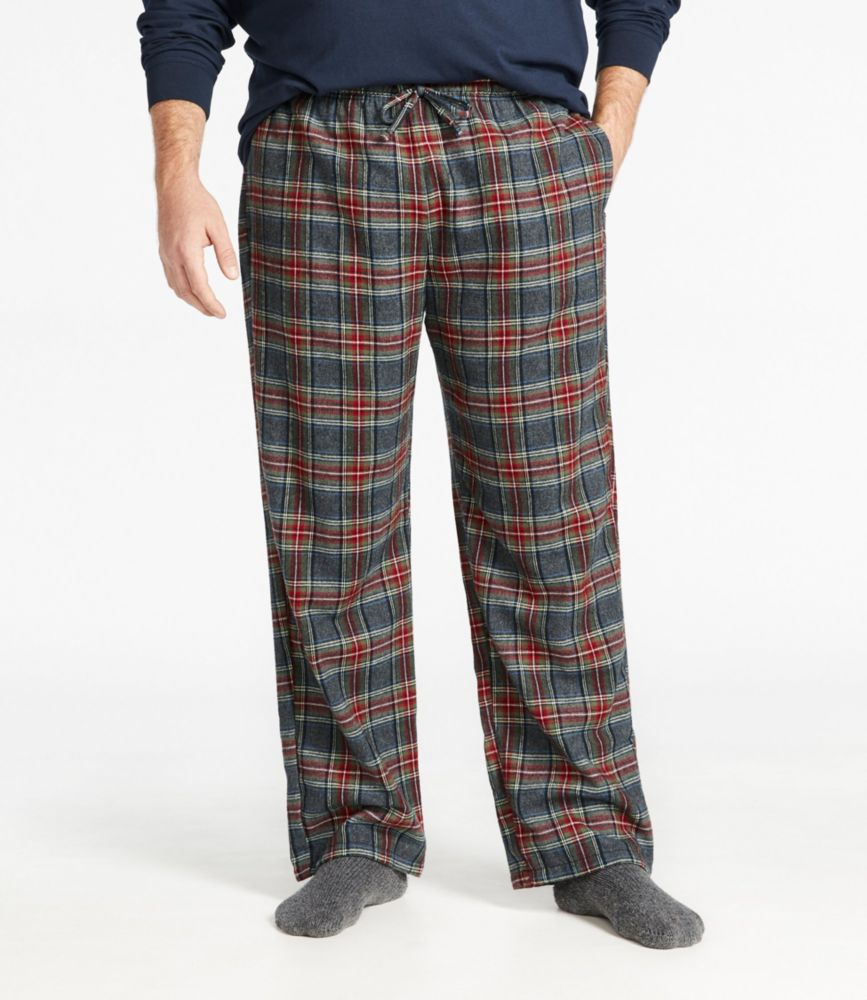 Men's Scotch Plaid Flannel Sleep Pants, Antique Dress Stewart, small image number 4