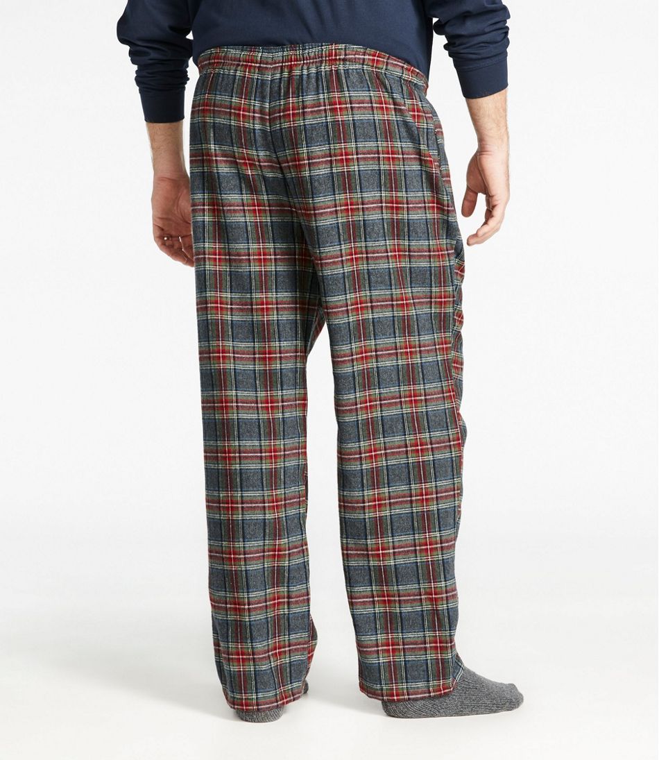 Mens Plus Size Flannel Plaid Checkered Pajamas PJ Sleep Lounge Pants 100% Cotton 