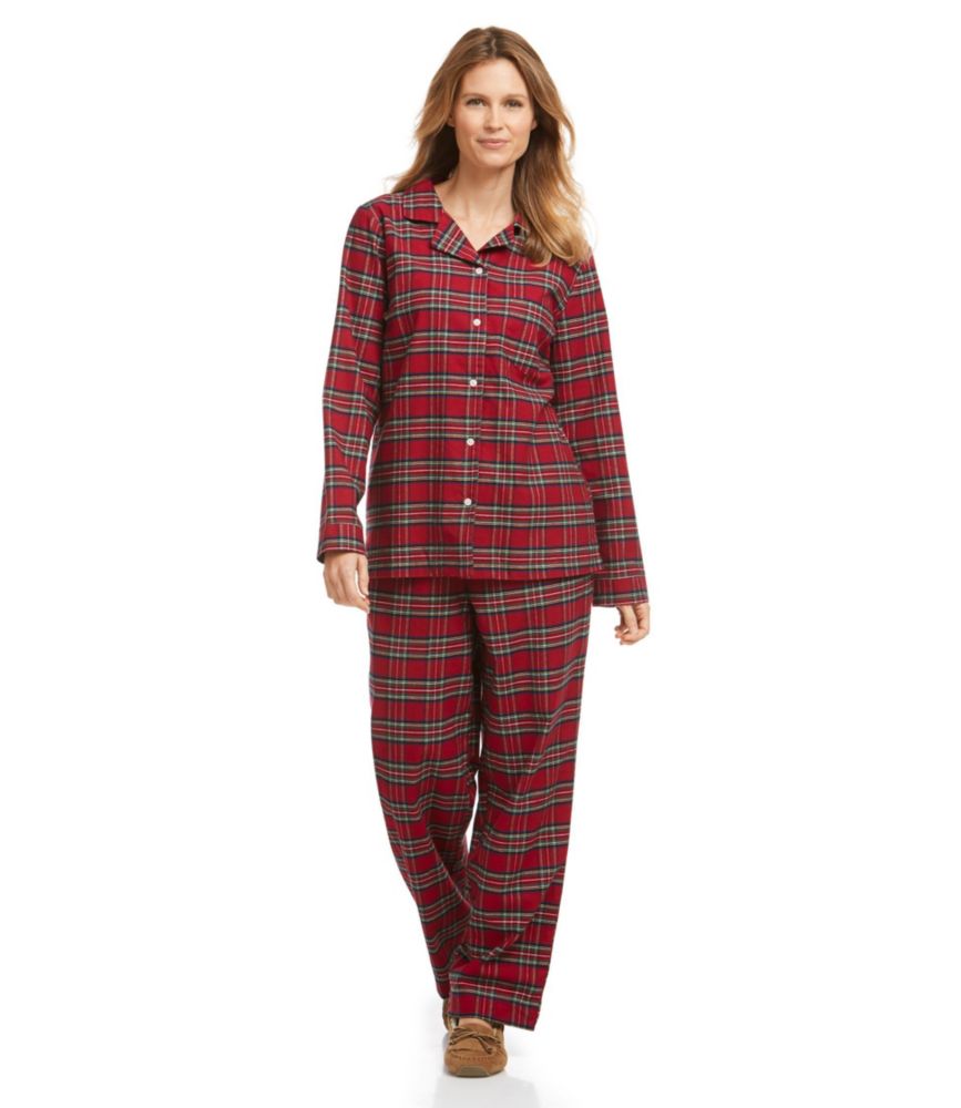 plaid pj set