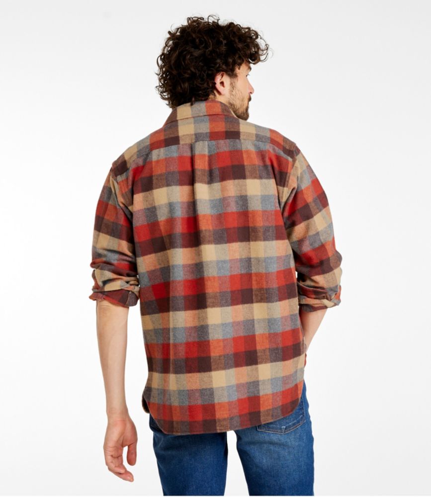 Men's Chamois Shirt, Traditional Fit, Plaid, Apple Cinnamon, small image number 3