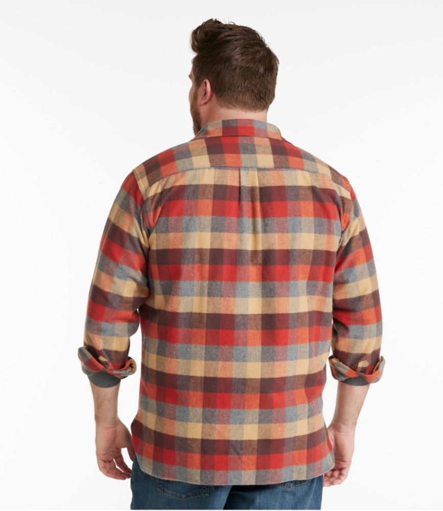 Men's Chamois Shirt, Traditional Fit, Plaid, Canyon Rust, small image number 5