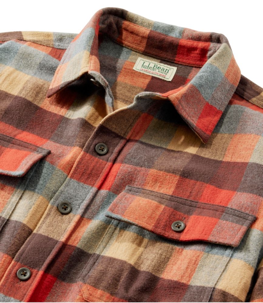 Men's Chamois Shirt, Traditional Fit, Plaid, Canyon Rust, small image number 6