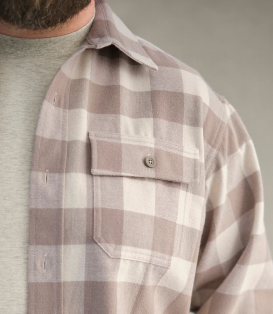 Men's Chamois Shirt, Traditional Fit, Plaid, Apple Cinnamon, small image number 12