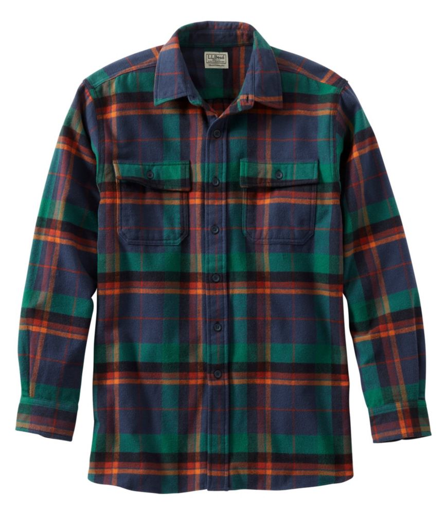 Men's Chamois Shirt, Traditional Fit, Plaid, Canyon Rust, small image number 1