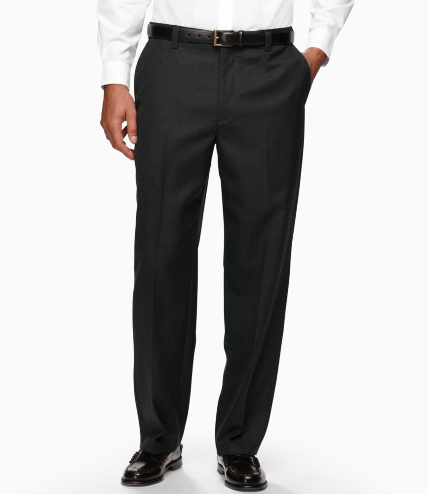 Men's Washable YearRound Wool Trousers, Natural Fit Hidden Comfort