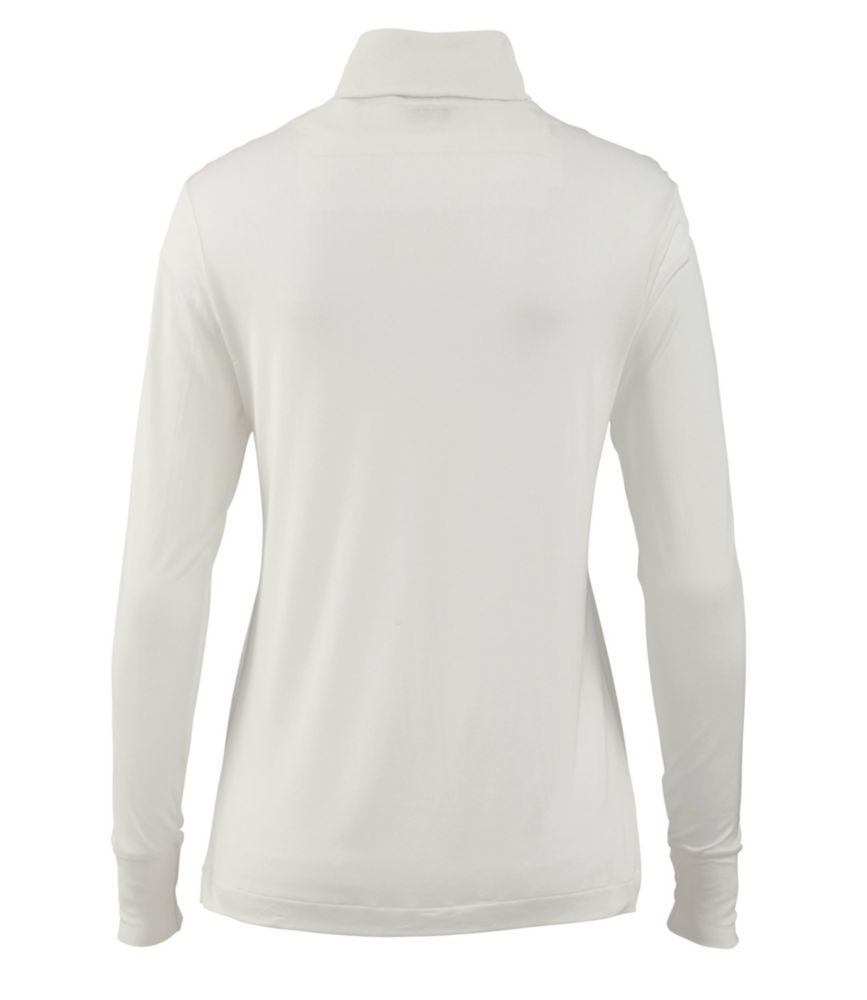 Women's Silk Underwear, Turtleneck, Cream, small image number 2