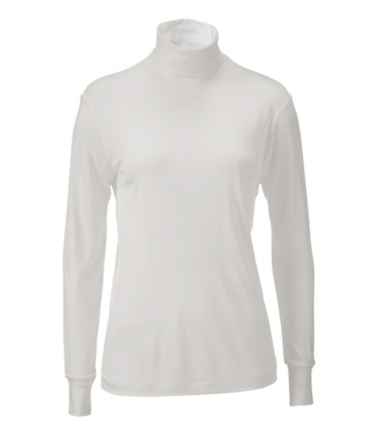 Women's Silk Interlock Thermal Long Underwear Top Base Layer Crewneck Shirt