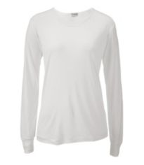 Women's Silk Pointelle, Long-Sleeve Scoopneck