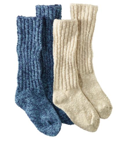 Women's Cotton Ragg Camp Socks,Two-Pack | Free Shipping at L.L.Bean