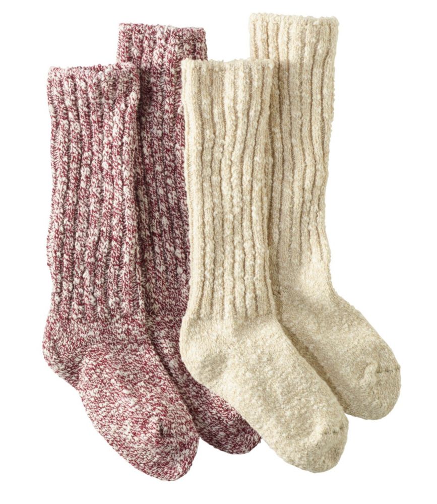 Women's Cotton Ragg Camp Socks,TwoPack