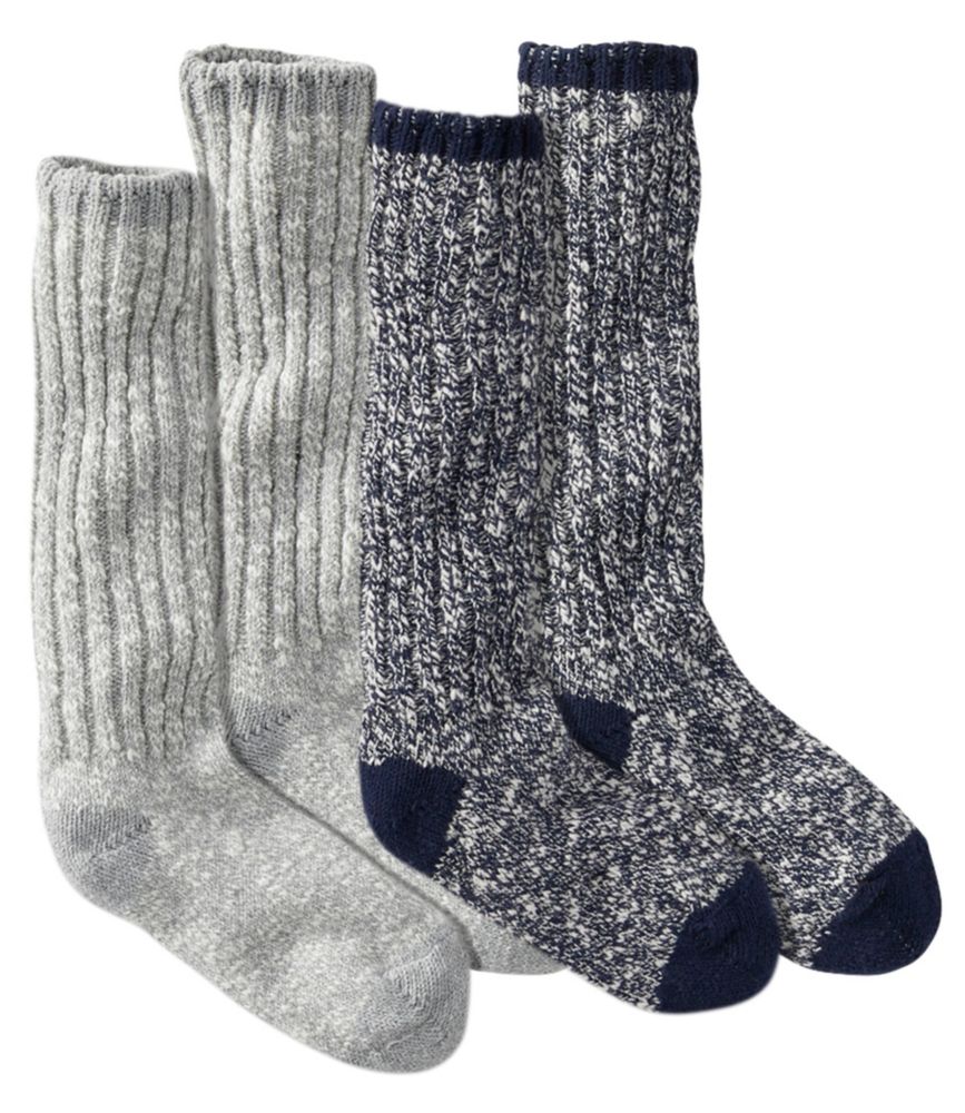Women's Cotton Ragg Camp Socks,TwoPack