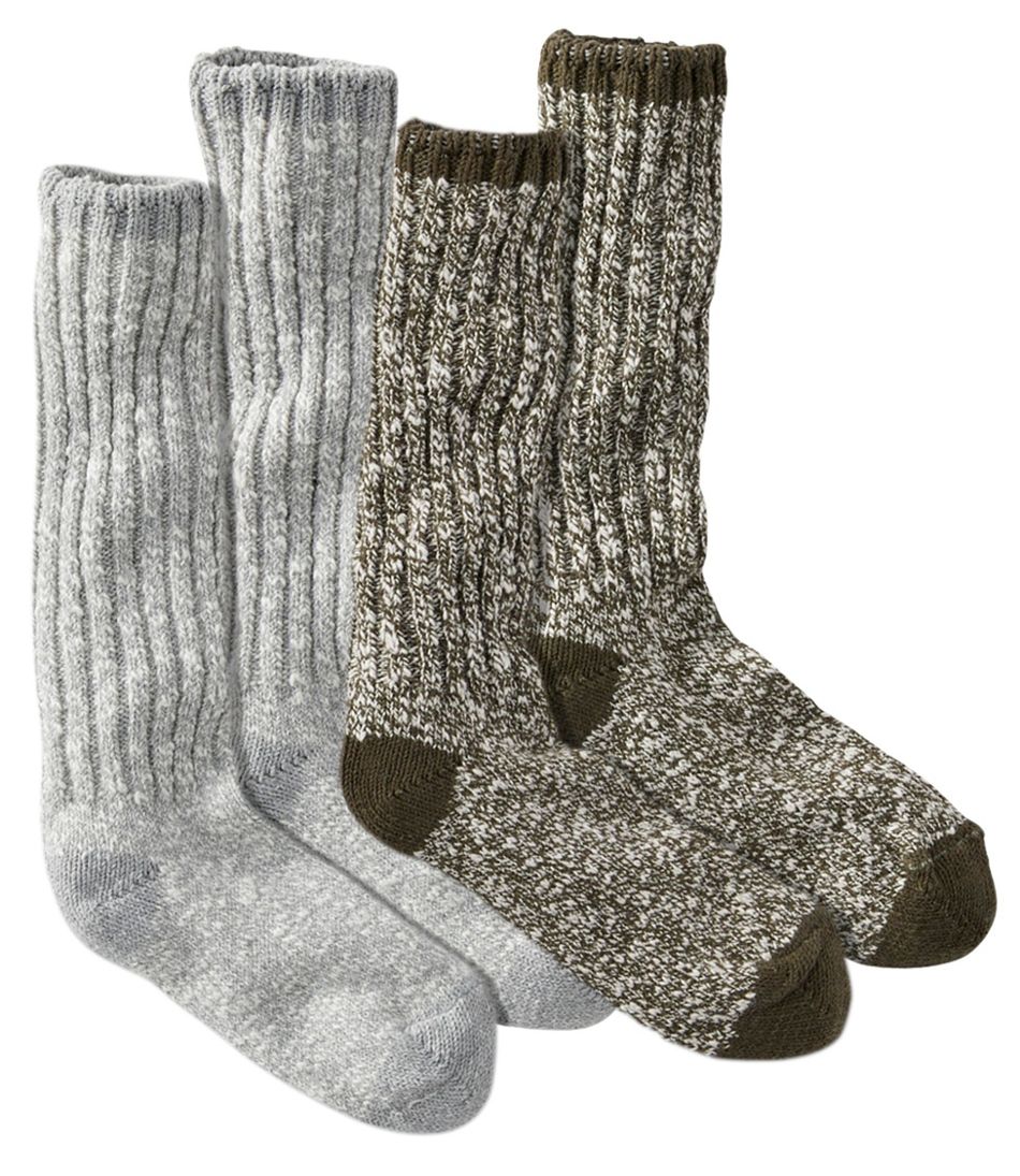 Women's Cotton Ragg Camp Socks,Two-Pack