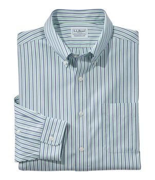 Men's Wrinkle-Free Pinpoint Oxford Cloth Shirt, Traditional Fit Stripe