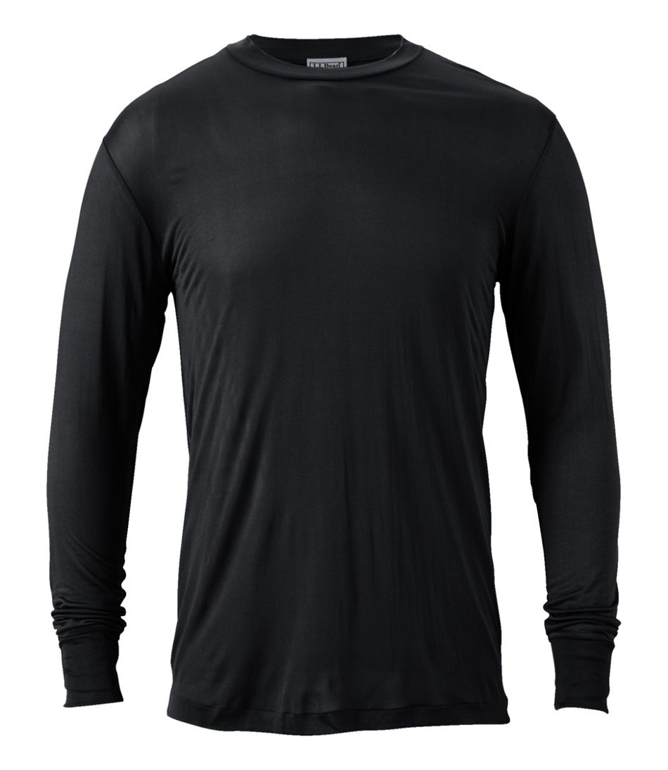 Thermals Large White Base Layer Pant Black Mens Long Sleeve Crew Neck 