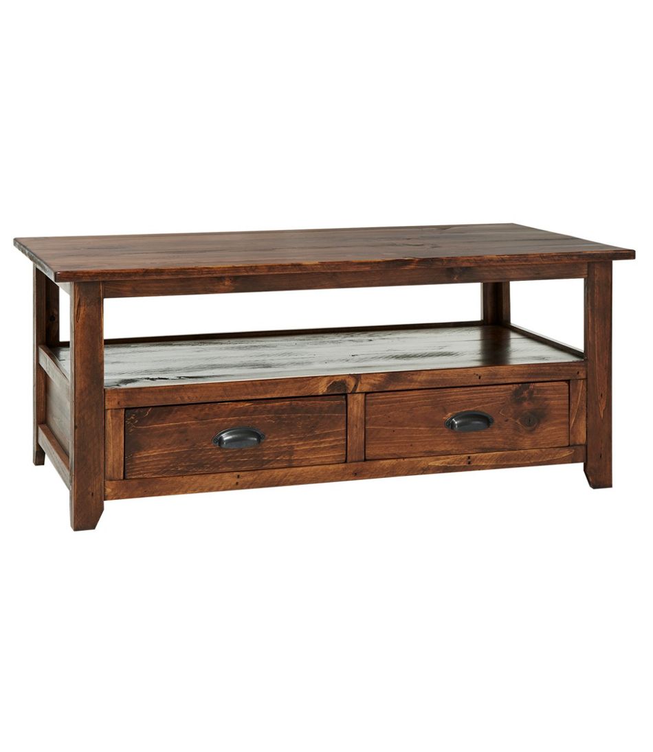 Rustic Wooden Coffee Table Storage At, Distressed Wood Coffee Table With Drawers