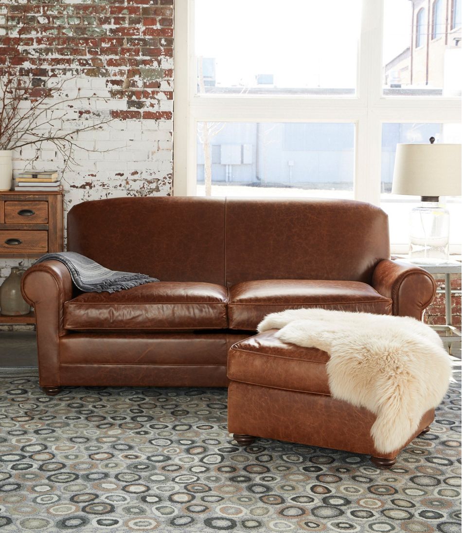 L.L.Bean Leather Lodge Sofa
