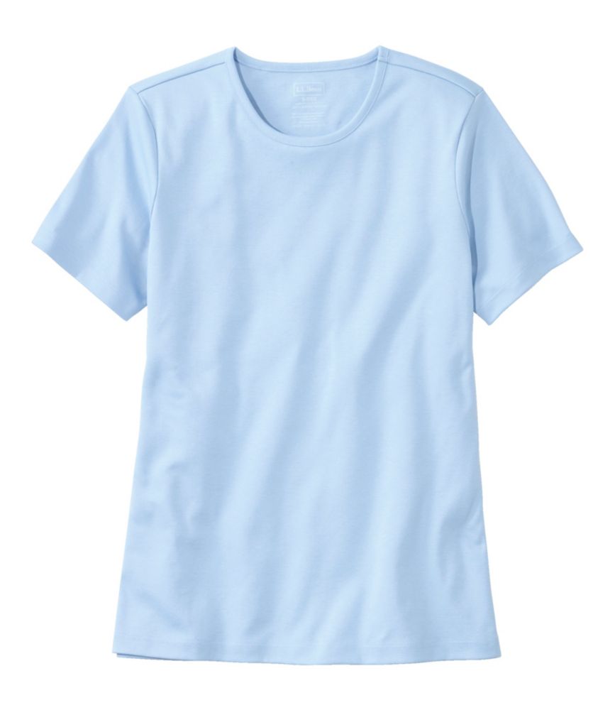 Women's Pima Cotton Tee, Short-Sleeve Crewneck