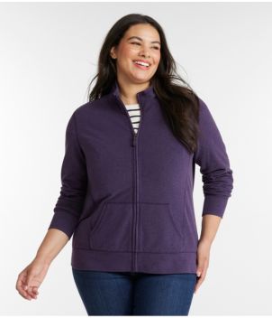 Women's Ultrasoft Sweats, Full-Zip Mock-Neck Jacket