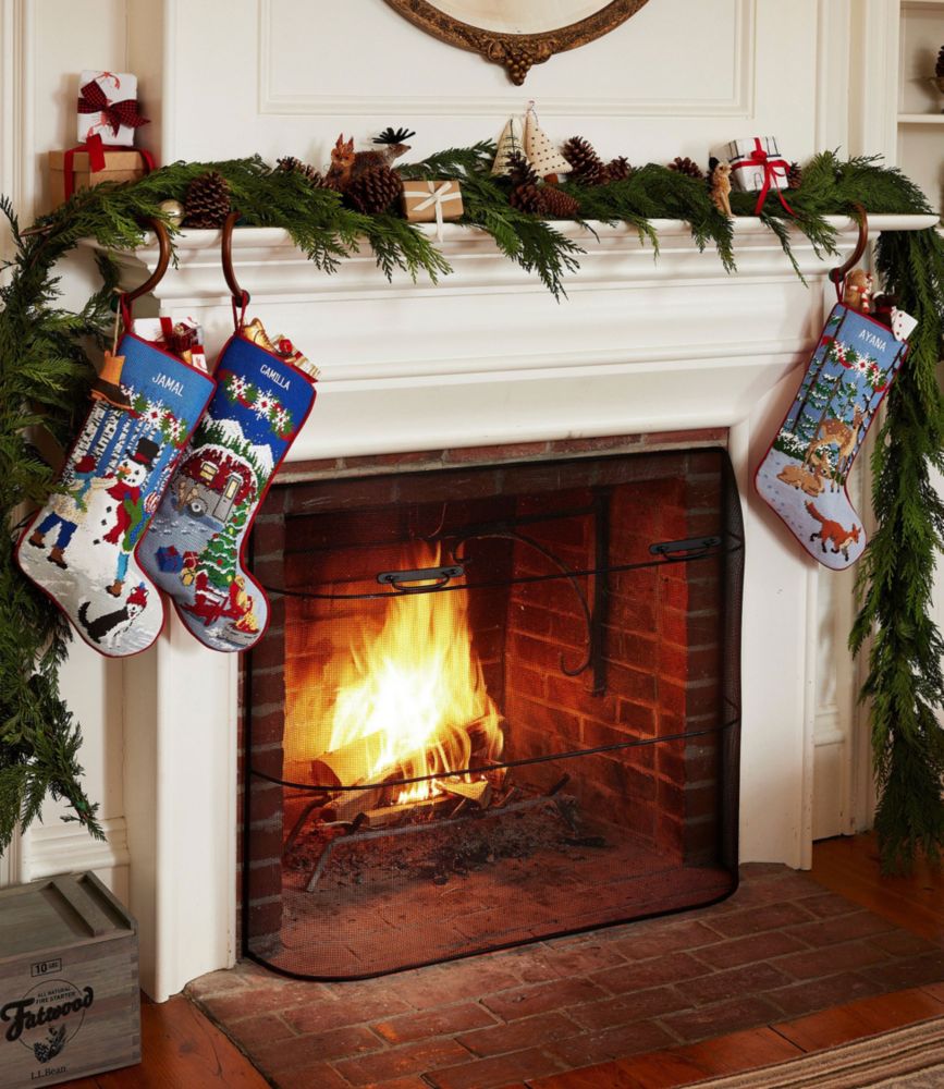 Christmas Needlepoint Stocking, Cotton, , small image number 3