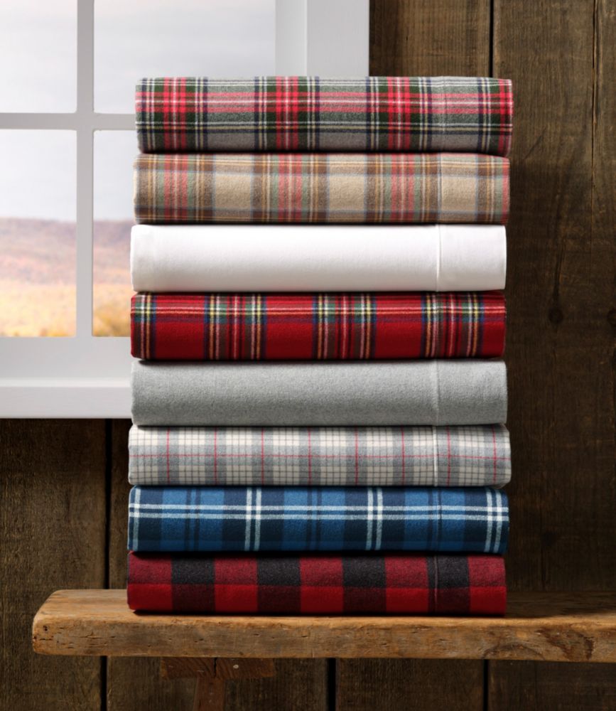 Heritage Chamois Flannel Sheet Collection, Plaid, Royal Stewart Tartan, small image number 6