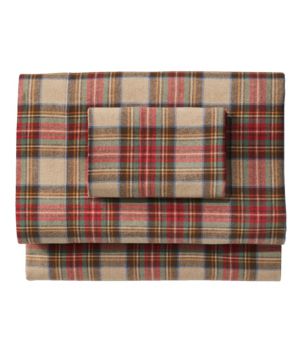 Heritage Chamois Flannel Sheet Collection, Plaid