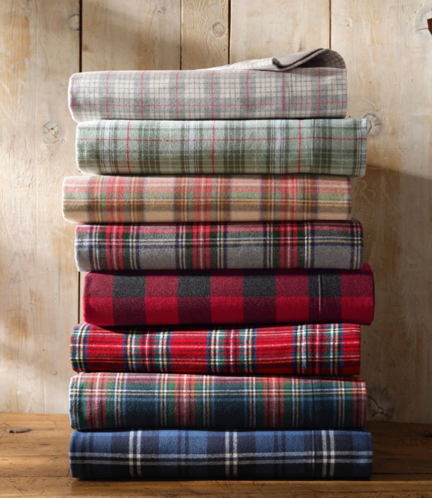 Heritage Chamois Flannel Sheet Collection, Plaid