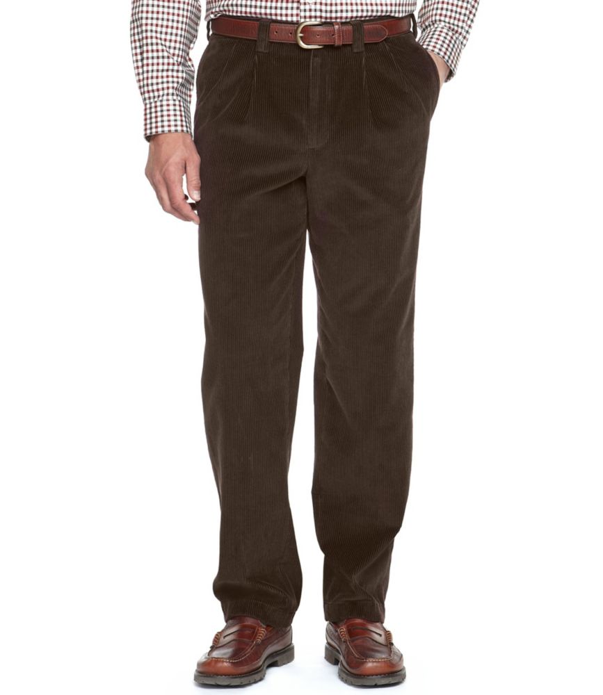 Men's Wrinkle-Free Corduroy Pants, Classic Fit Pleated | Pants & Jeans ...