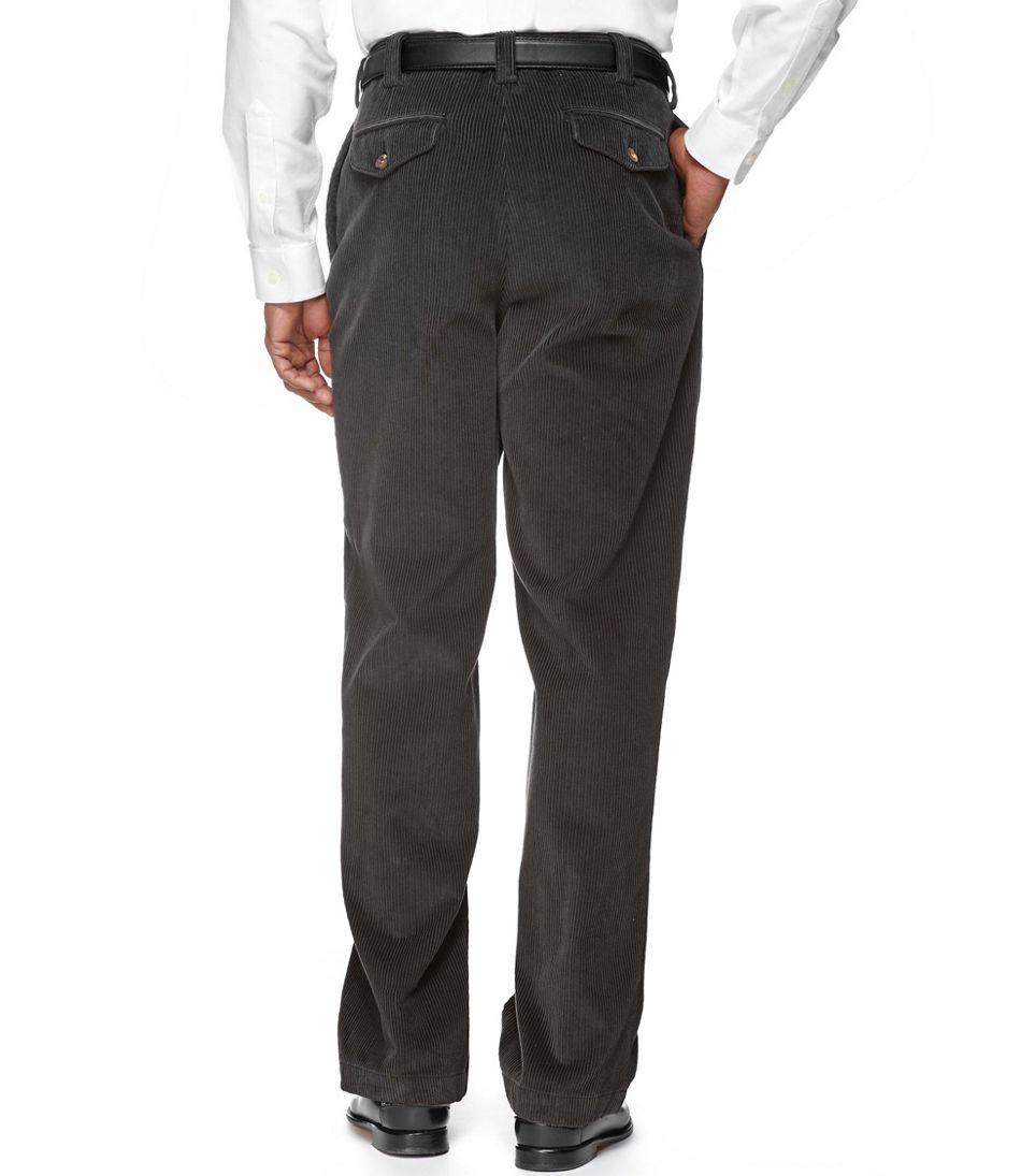 Men's Wrinkle-Free Corduroy Pants, Hidden Comfort Pleated | Pants
