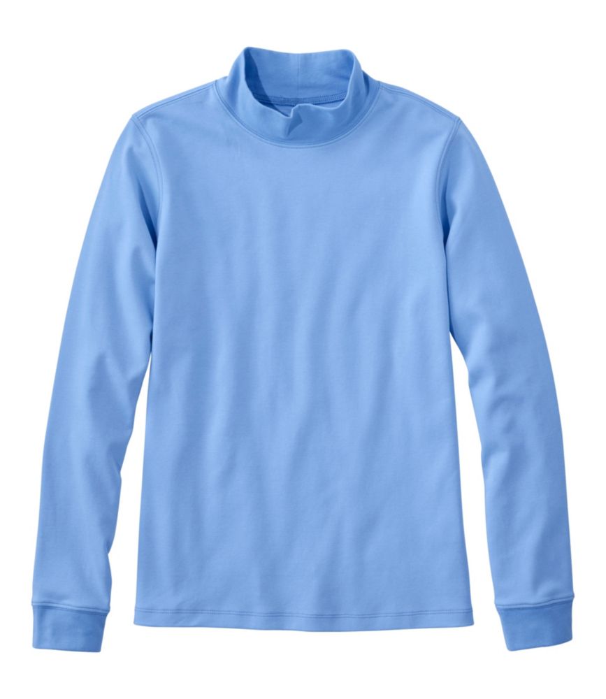Women's L.L.Bean Interlock Mock-Turtleneck, Long-Sleeve