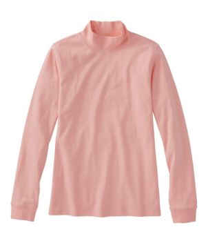 Women's L.L.Bean Interlock Mock-Turtleneck, Long-Sleeve