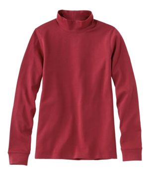 Women's L.L.Bean Interlock Mock-Turtleneck, Long-Sleeve