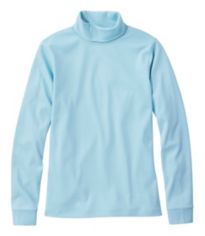 Women s Pima Cotton Tee Long Sleeve Mockneck Tees Knit Tops at L.L.Bean
