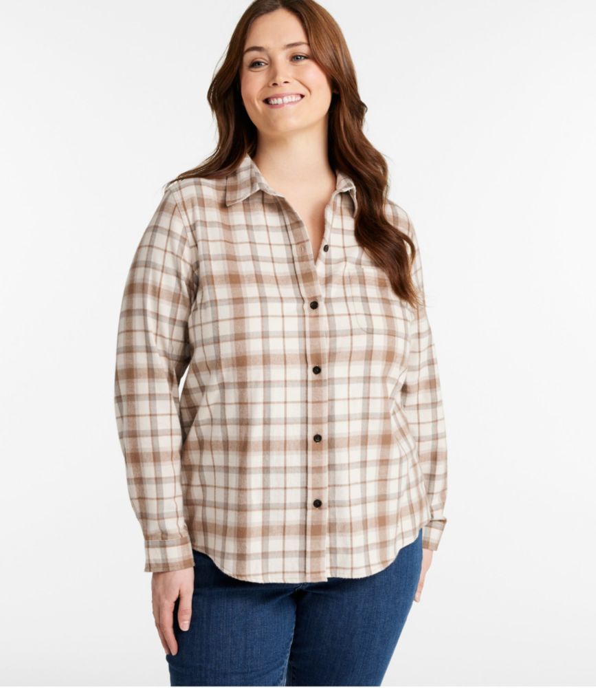 Women's Scotch Plaid Flannel Shirt, Relaxed, Angus, small image number 2