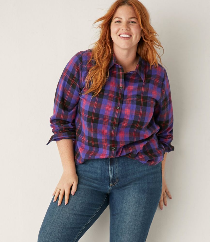 Women's Scotch Plaid Flannel Shirt, Relaxed, Angus, small image number 6