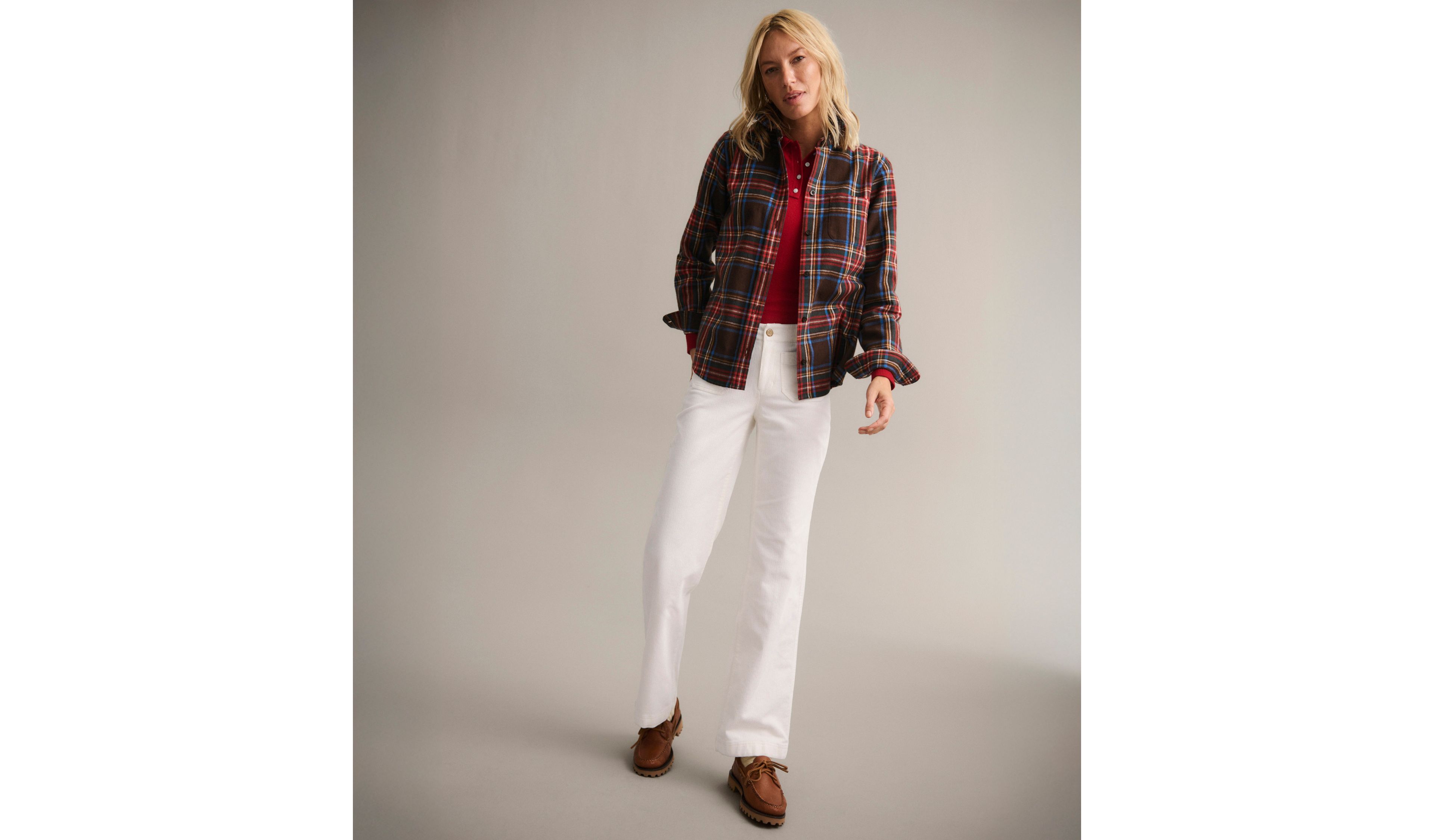 Women's Scotch Plaid Flannel Shirt, Relaxed