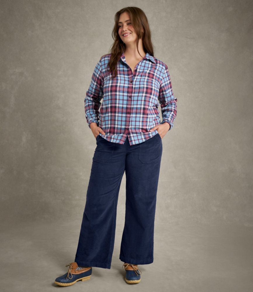 Women's Scotch Plaid Flannel Shirt, Relaxed, Antique Dress Stewart, small image number 12